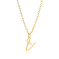 LUMISSORA Celestial Initial Heart Pendant (18K Gold Plated & Waterproof Steel)