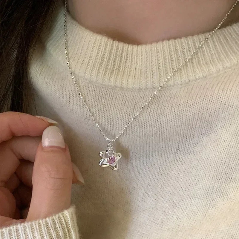 LUMISSORA Étoile Dainty Pearl Solitaire Pendant (Solid 925 Sterling Silver)