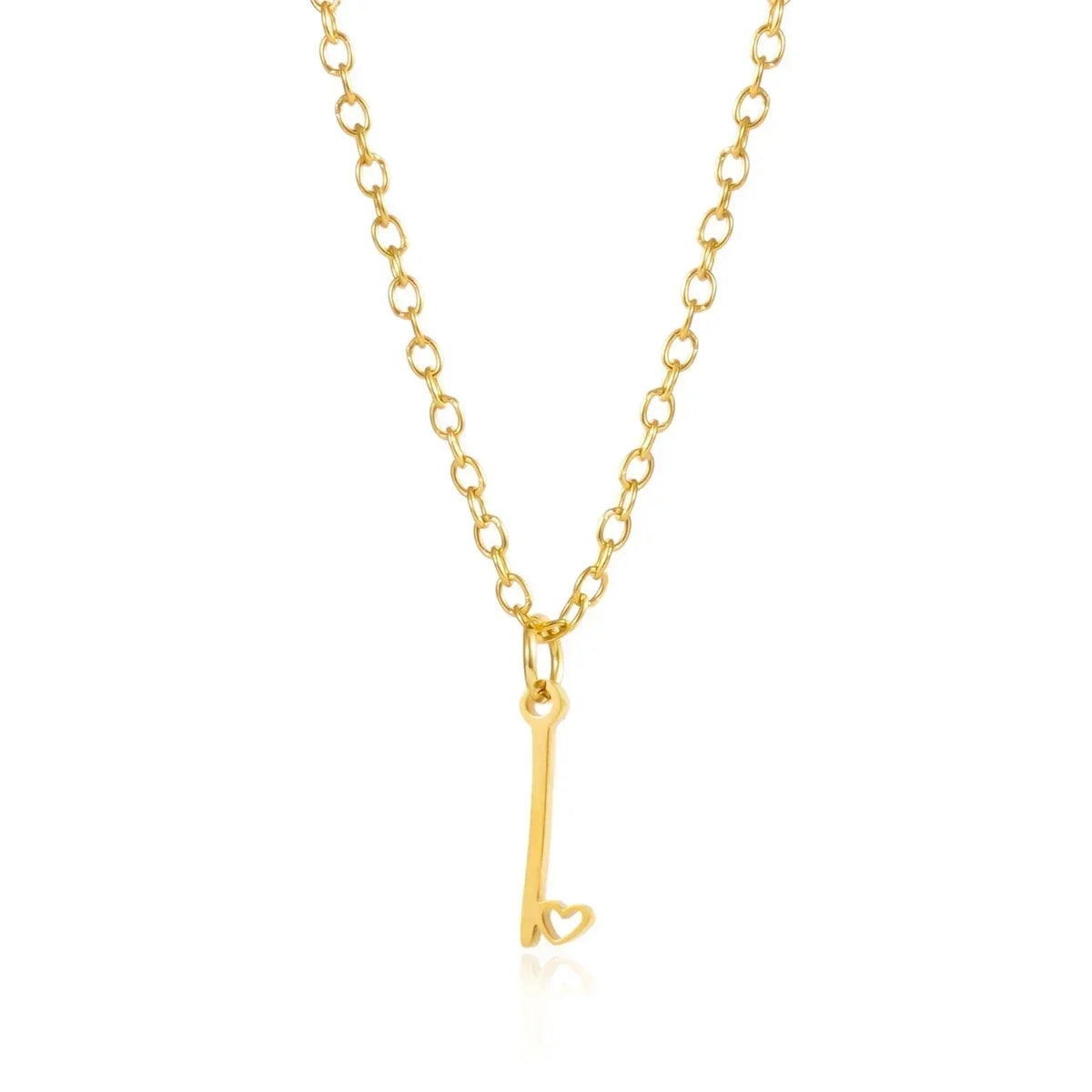 LUMISSORA Celestial Initial Heart Pendant (18K Gold Plated & Waterproof Steel)