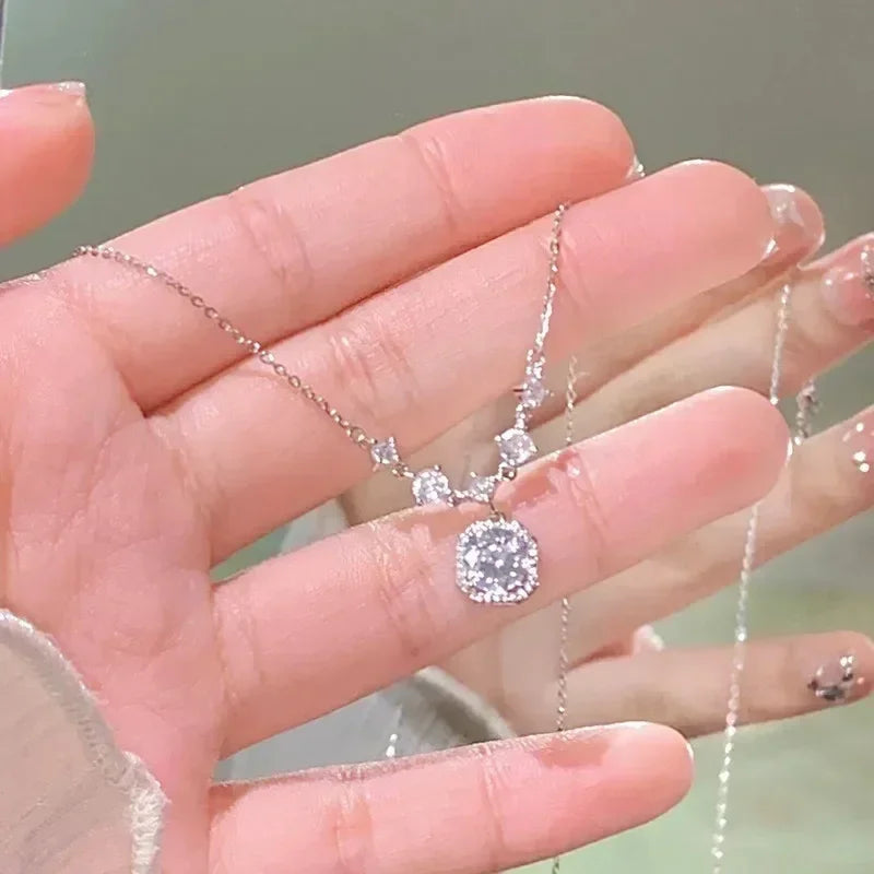 LUMISSORA Belle Époque Pink Zircon Solitaire Pendant (18K Gold Finish)
