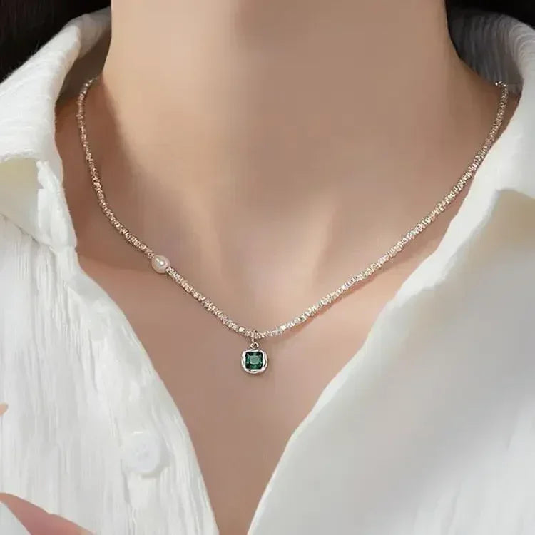 LUMISSORA Étoile Dainty Pearl Solitaire Pendant (Solid 925 Sterling Silver)