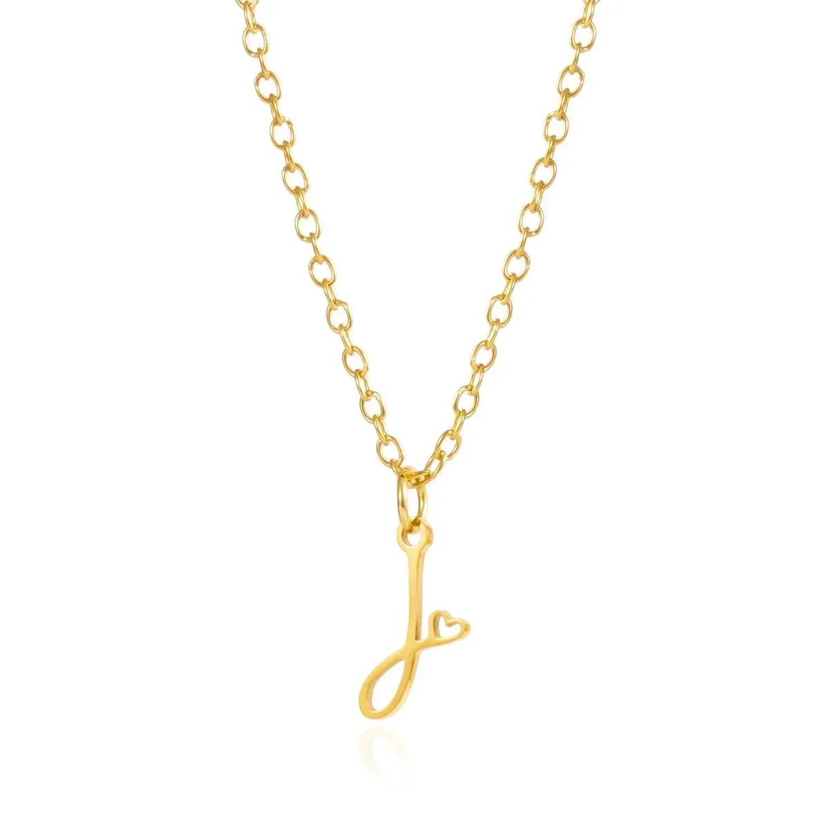 LUMISSORA Celestial Initial Heart Pendant (18K Gold Plated & Waterproof Steel)