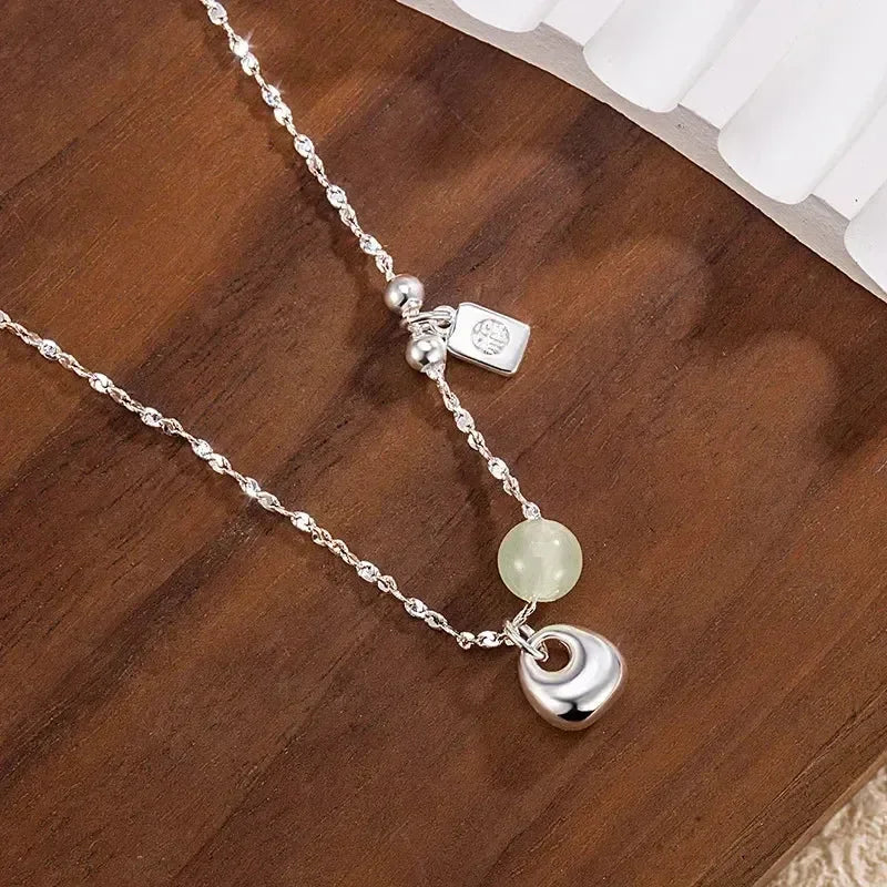 LUMISSORA Étoile Dainty Pearl Solitaire Pendant (Solid 925 Sterling Silver)