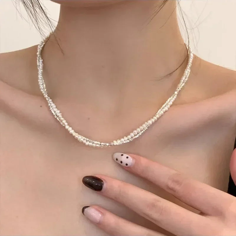 LUMISSORA Étoile Dainty Pearl Solitaire Pendant (Solid 925 Sterling Silver)