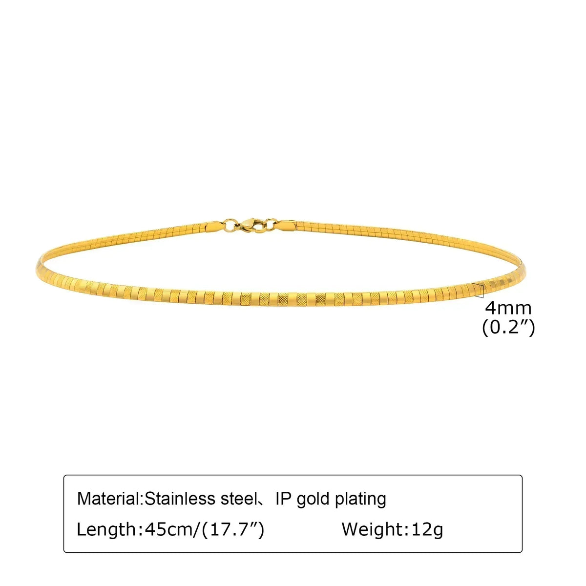 LUMISSORA Sculpted Minimalist Collar Choker (Waterproof 316L Steel)