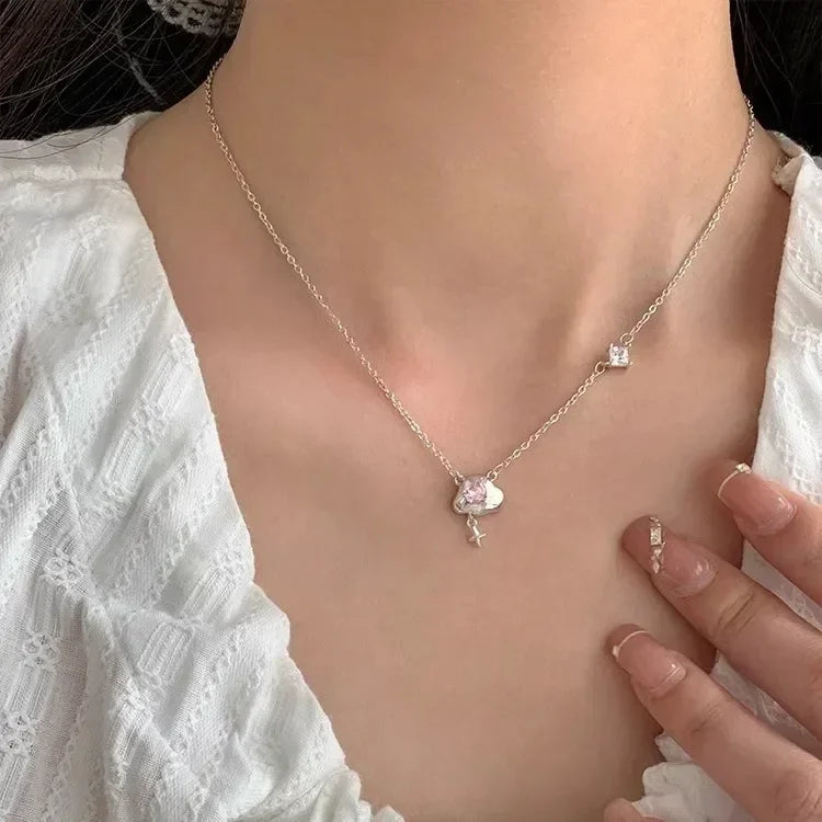 LUMISSORA Étoile Dainty Pearl Solitaire Pendant (Solid 925 Sterling Silver)