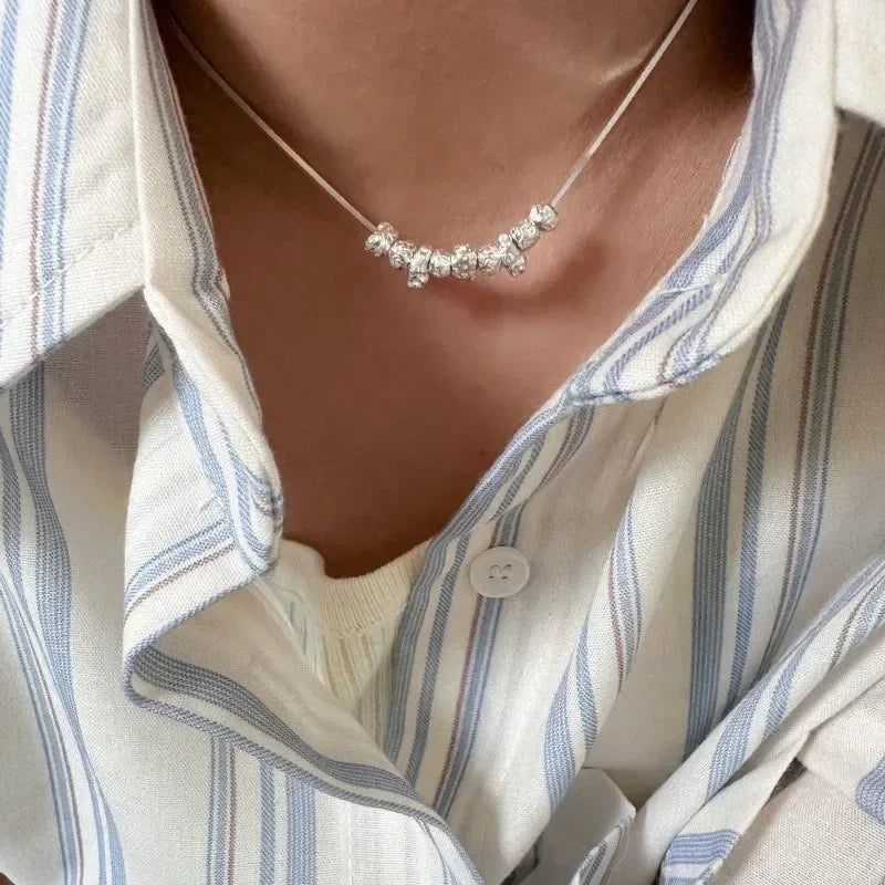 LUMISSORA Étoile Dainty Pearl Solitaire Pendant (Solid 925 Sterling Silver)